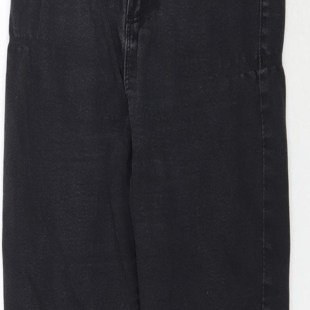 Denim Co Womens Black  Denim Tapered Jeans Size 10 L26 in