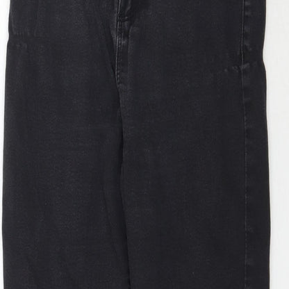 Denim Co Womens Black  Denim Tapered Jeans Size 10 L26 in