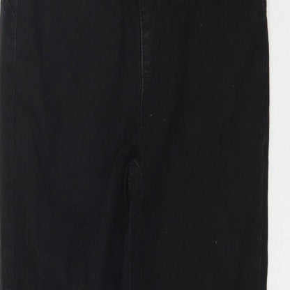 Denim & Co. Womens Black  Denim Skinny Jeans Size 8 L27 in