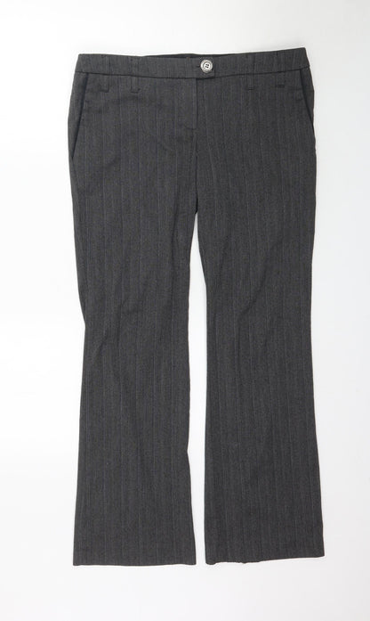 Womens UK Size 14 River Island Regular Fit  Grey Trousers