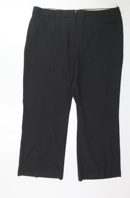 Womens UK Size 18 Marks and Spencer Regular Fit  Grey Trousers