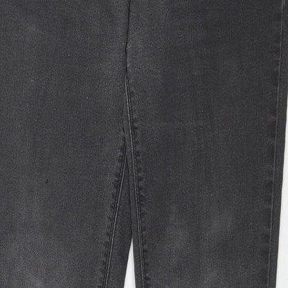 Denim Co. Womens Black  Denim Skinny Jeans Size 10 L31 in
