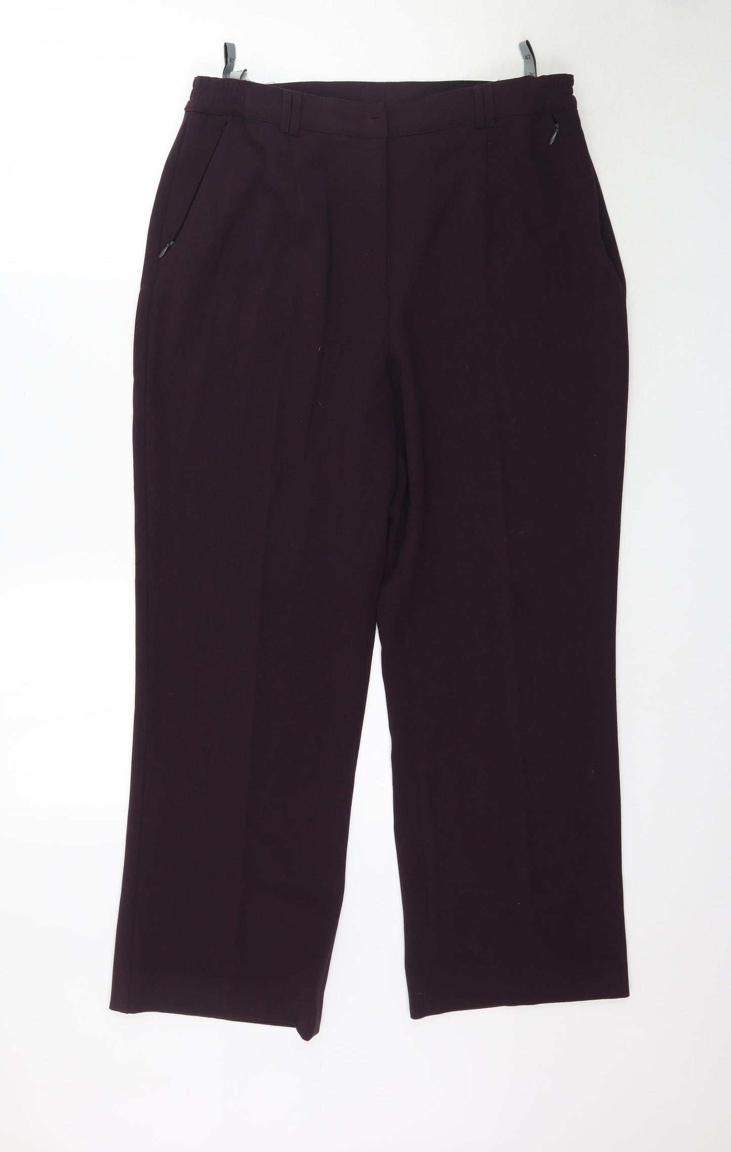 Oscar B. Womens Purple   Trousers  Size 16 L28 in