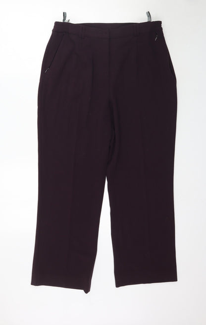 Oscar B. Womens Purple   Trousers  Size 16 L28 in