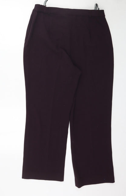 Oscar B. Womens Purple   Trousers  Size 16 L28 in