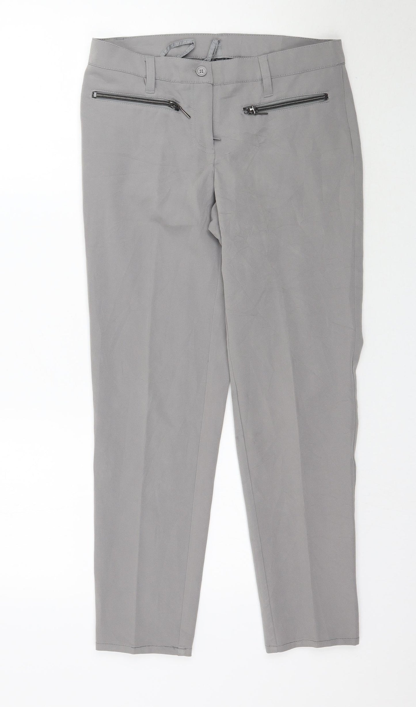 Womens UK Size 10 Bpc Regular Fit  Grey Trousers