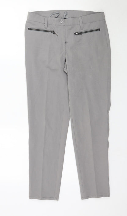 Womens UK Size 10 Bpc Regular Fit  Grey Trousers