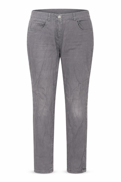 Front view of Wallis women’s grey denim skinny jeans, size UK 8, 30-inch leg
