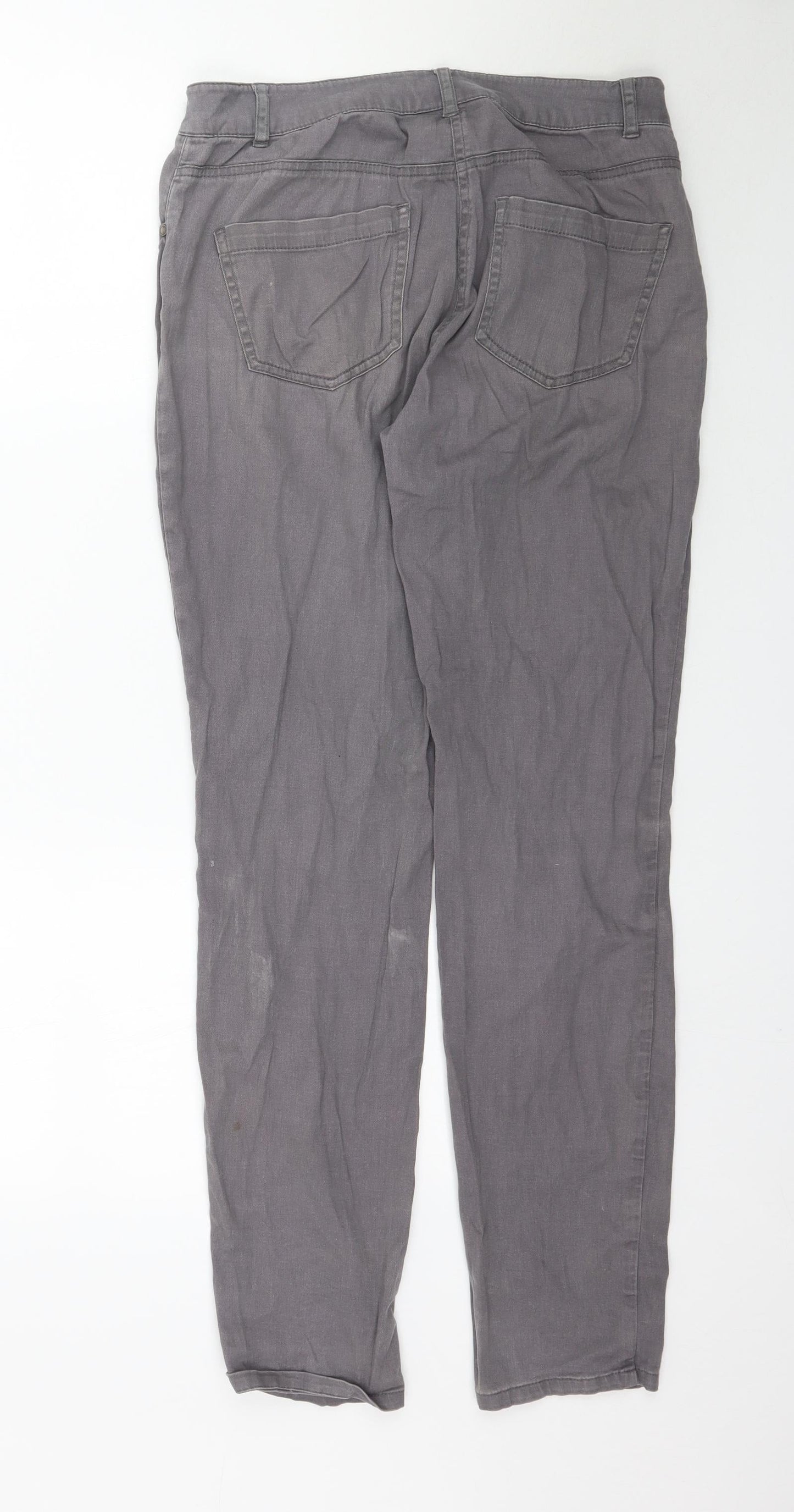 Womens UK Size 8 Wallis Regular Fit Skinny Grey Jeans