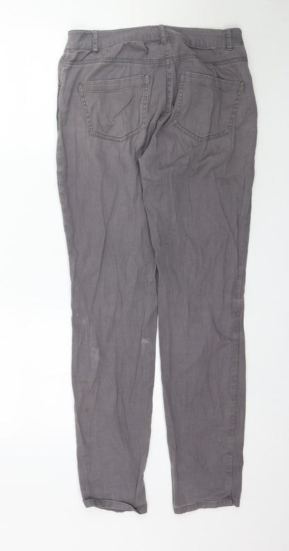 Womens UK Size 8 Wallis Regular Fit Skinny Grey Jeans