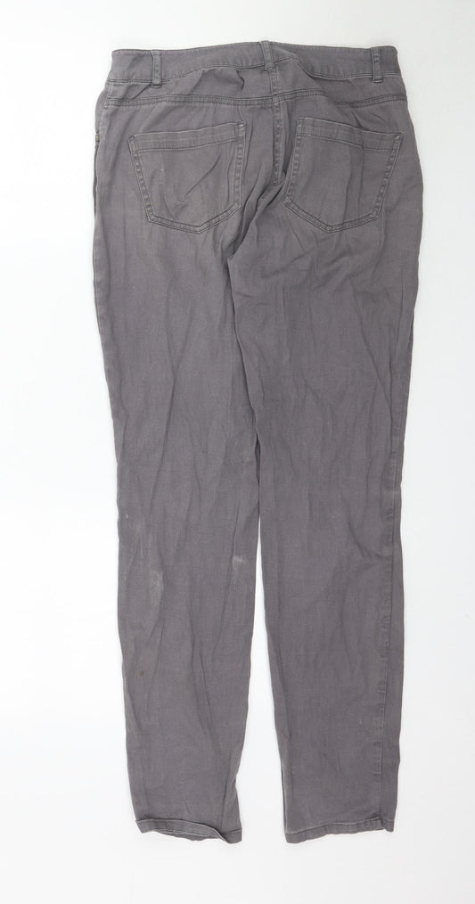 Womens UK Size 8 Wallis Regular Fit Skinny Grey Jeans