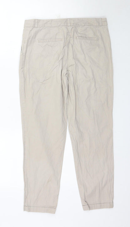Camaieu Womens Beige   Trousers  Size M L25 in
