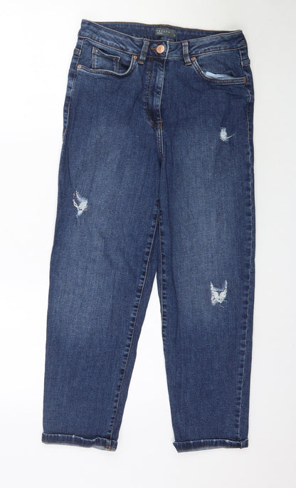 Womens UK Size 10 Papaya Regular Fit Skinny Blue Jeans