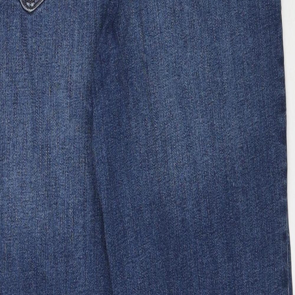 Womens UK Size 10 Papaya Regular Fit Skinny Blue Jeans