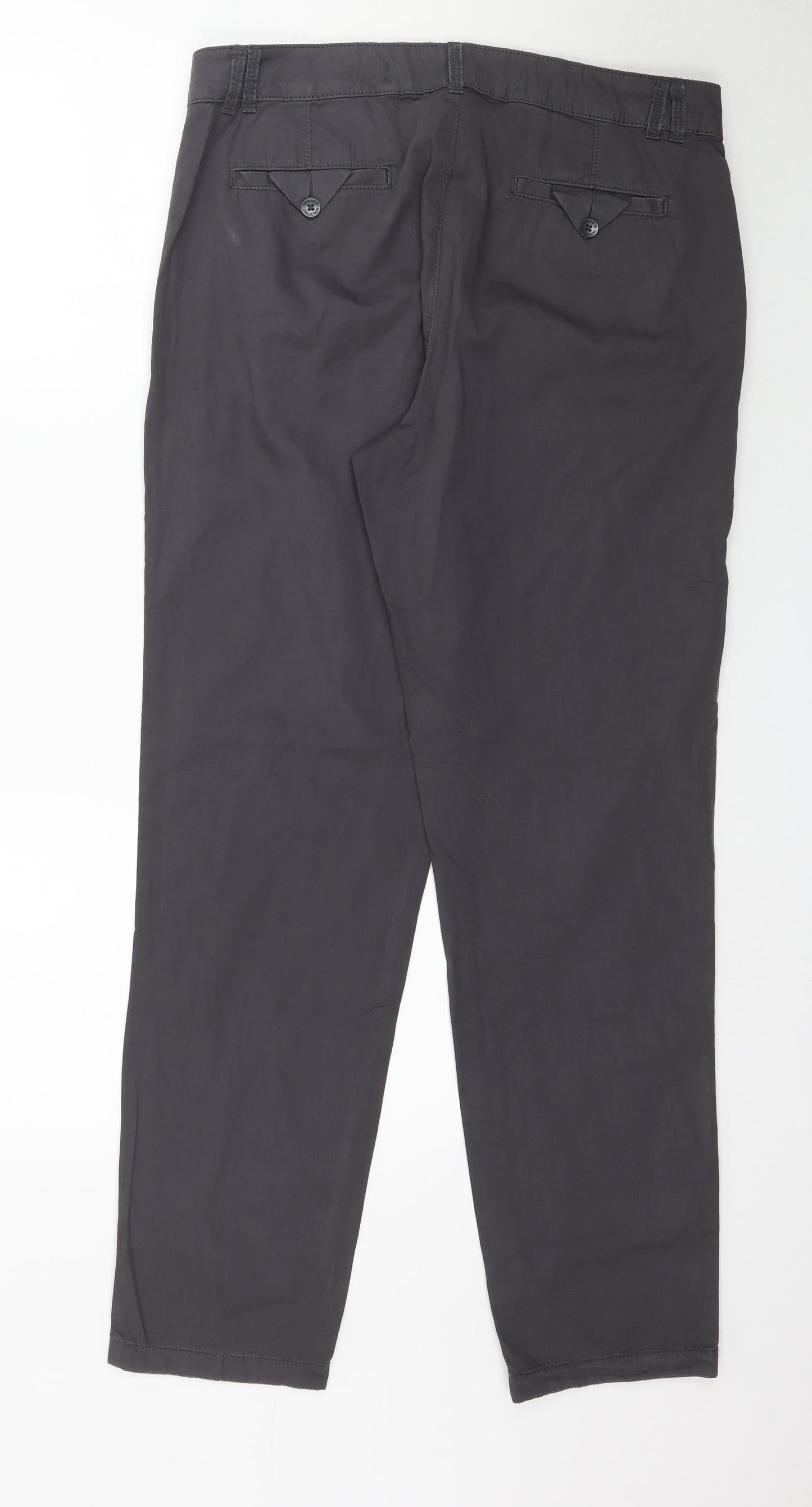 Womens UK Size M Preworn Regular Fit  Grey Trousers
