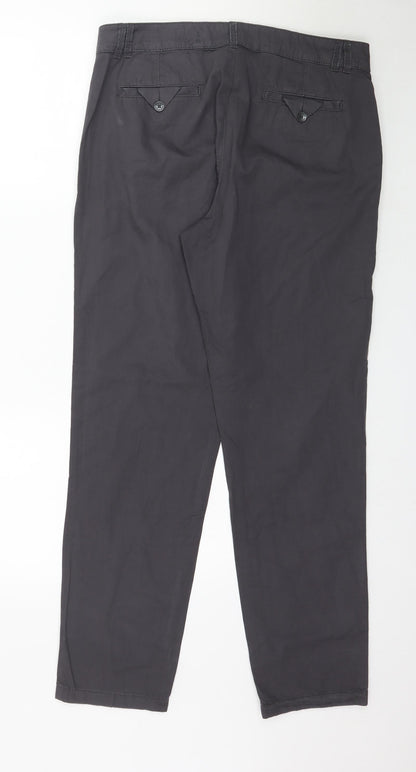 Womens UK Size M Preworn Regular Fit  Grey Trousers