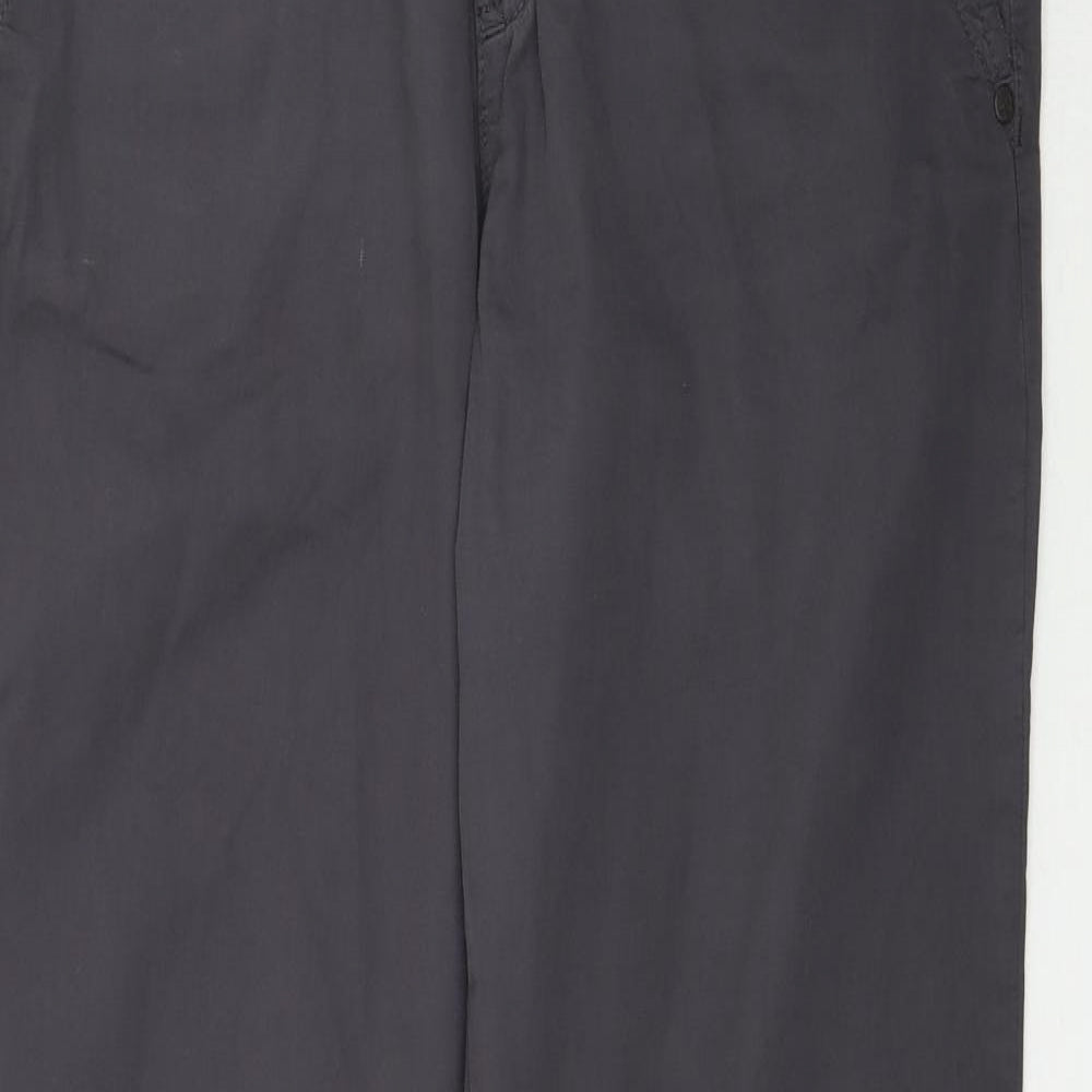 Womens UK Size M Preworn Regular Fit  Grey Trousers