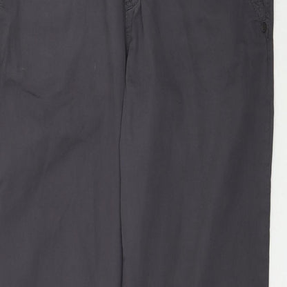Womens UK Size M Preworn Regular Fit  Grey Trousers