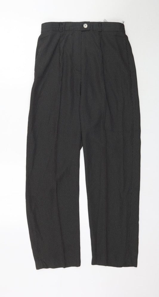 Gerry Weber Womens Black Polka Dot  Trousers  Size 12 L28 in