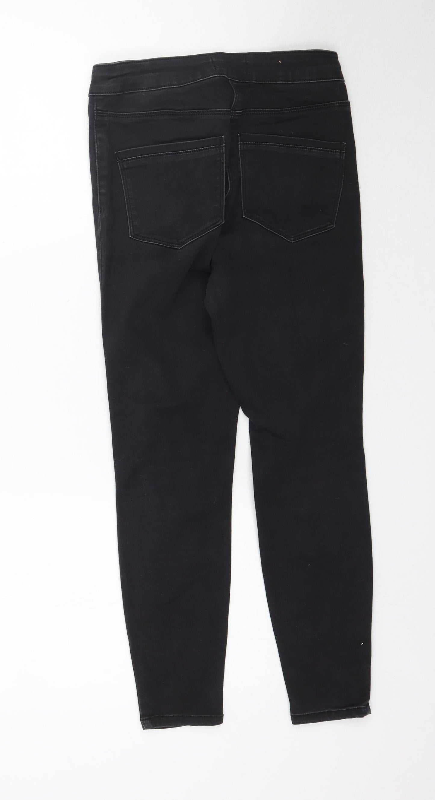 Matalan Womens Black  Denim Skinny Jeans Size 8 L25 in