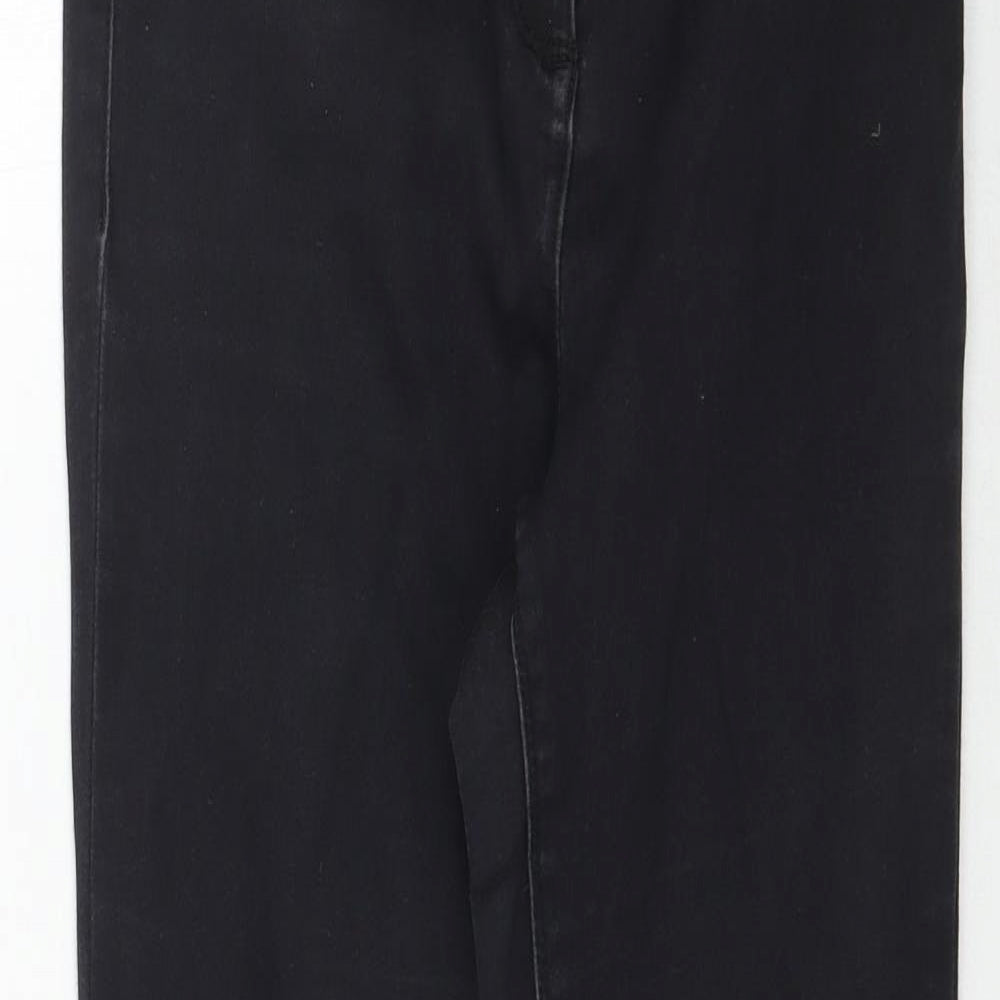 Matalan Womens Black  Denim Skinny Jeans Size 8 L25 in