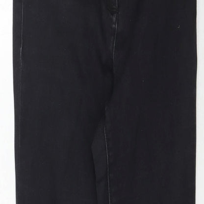 Matalan Womens Black  Denim Skinny Jeans Size 8 L25 in