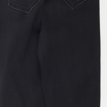 Matalan Womens Black  Denim Skinny Jeans Size 8 L25 in