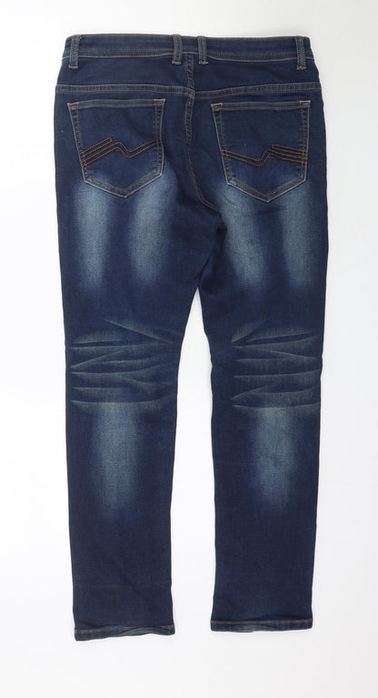 Womens UK Size 32 in Preworn Regular Fit Skinny Blue Jeans