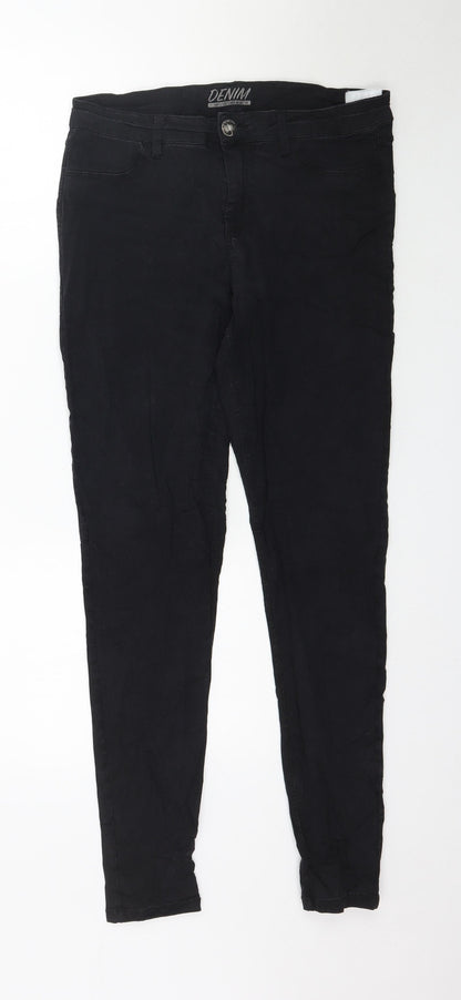 Womens UK Size 32 in Preworn Regular Fit Skinny Black Jeans