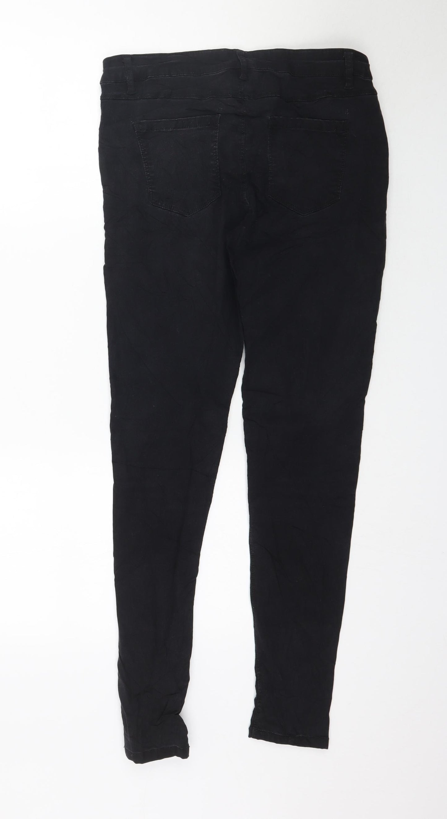 Womens UK Size 32 in Preworn Regular Fit Skinny Black Jeans