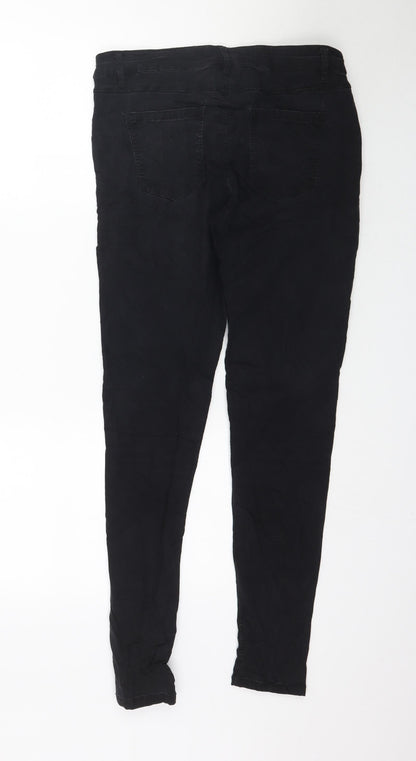Womens UK Size 32 in Preworn Regular Fit Skinny Black Jeans