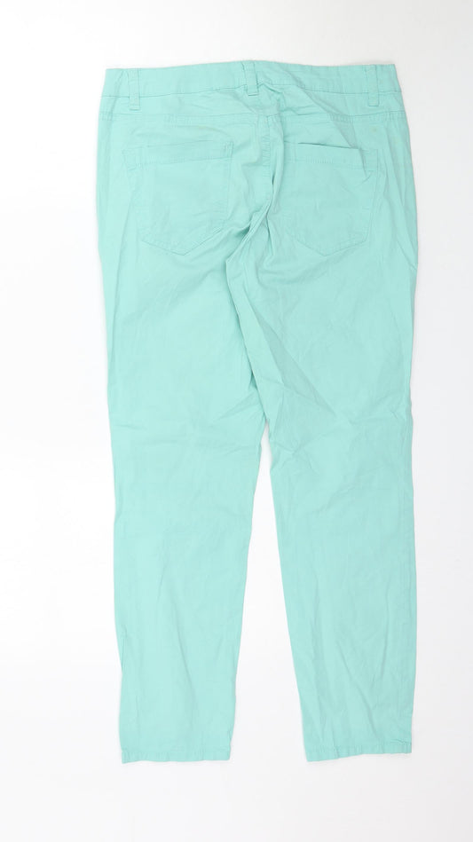 Womens UK Size 8 H&M Regular Fit  Green Trousers