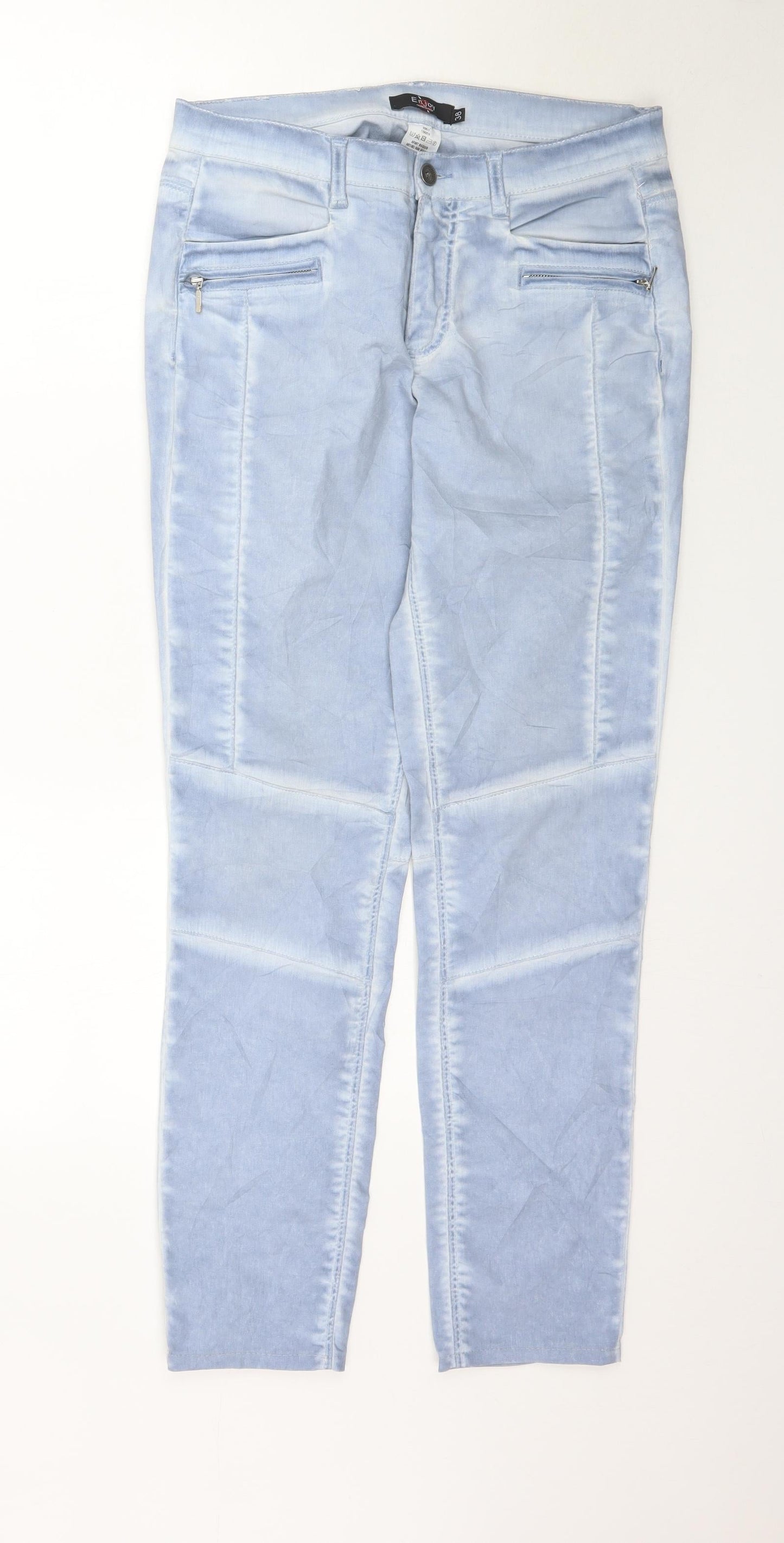 Enjoy Womens Blue  Denim Skinny Jeans Size 10 L30 in