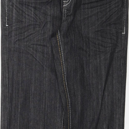 House Jeans Womens Black  Denim Straight Jeans Size 27 in L33 in