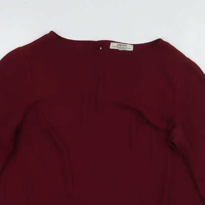 Matalan Womens Red   Basic Blouse Size 10  - Maroon