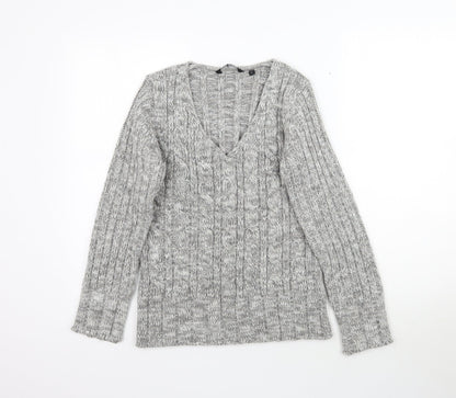 Womens UK Size M Ellie Louise Grey Pullover Jumper