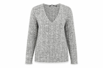 Womens UK Size M Ellie Louise Grey Pullover Jumper