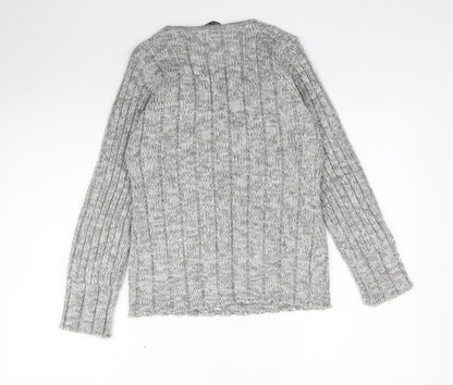 Womens UK Size M Ellie Louise Grey Pullover Jumper