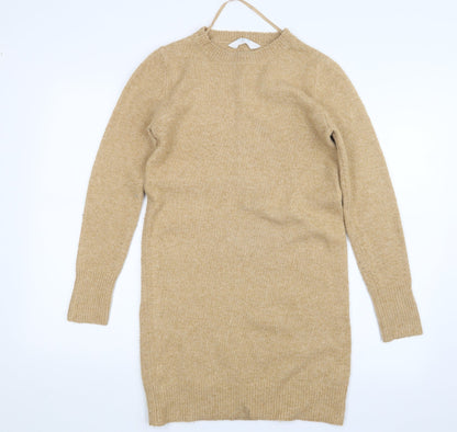 Primark Womens Beige  Knit Pullover Jumper Size 6  - Long