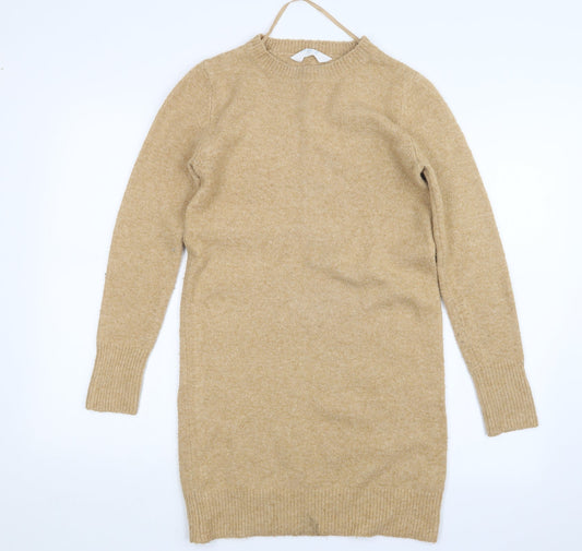 Primark Womens Beige  Knit Pullover Jumper Size 6  - Long