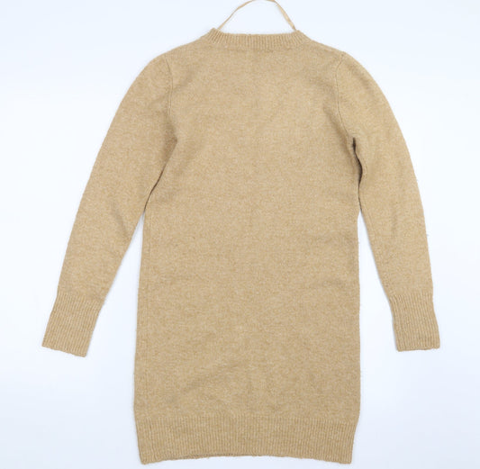 Primark Womens Beige  Knit Pullover Jumper Size 6  - Long