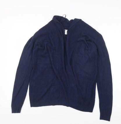 Womens UK Size 14 Maine Blue Cardigan Jumper