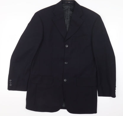 Mens UK Size 36 Ciro Citterio Regular Blue Suit Jacket