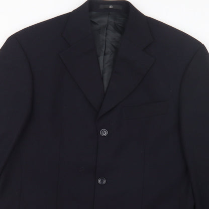 Mens UK Size 36 Ciro Citterio Regular Blue Suit Jacket