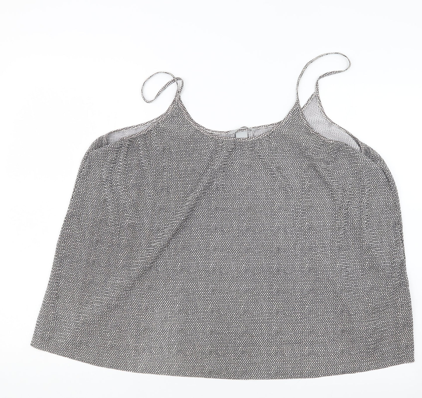 Womens UK Size L H&M Black Basic Tank