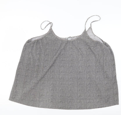 Womens UK Size L H&M Black Basic Tank