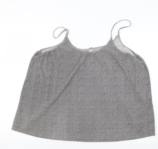Womens UK Size L H&M Black Basic Tank