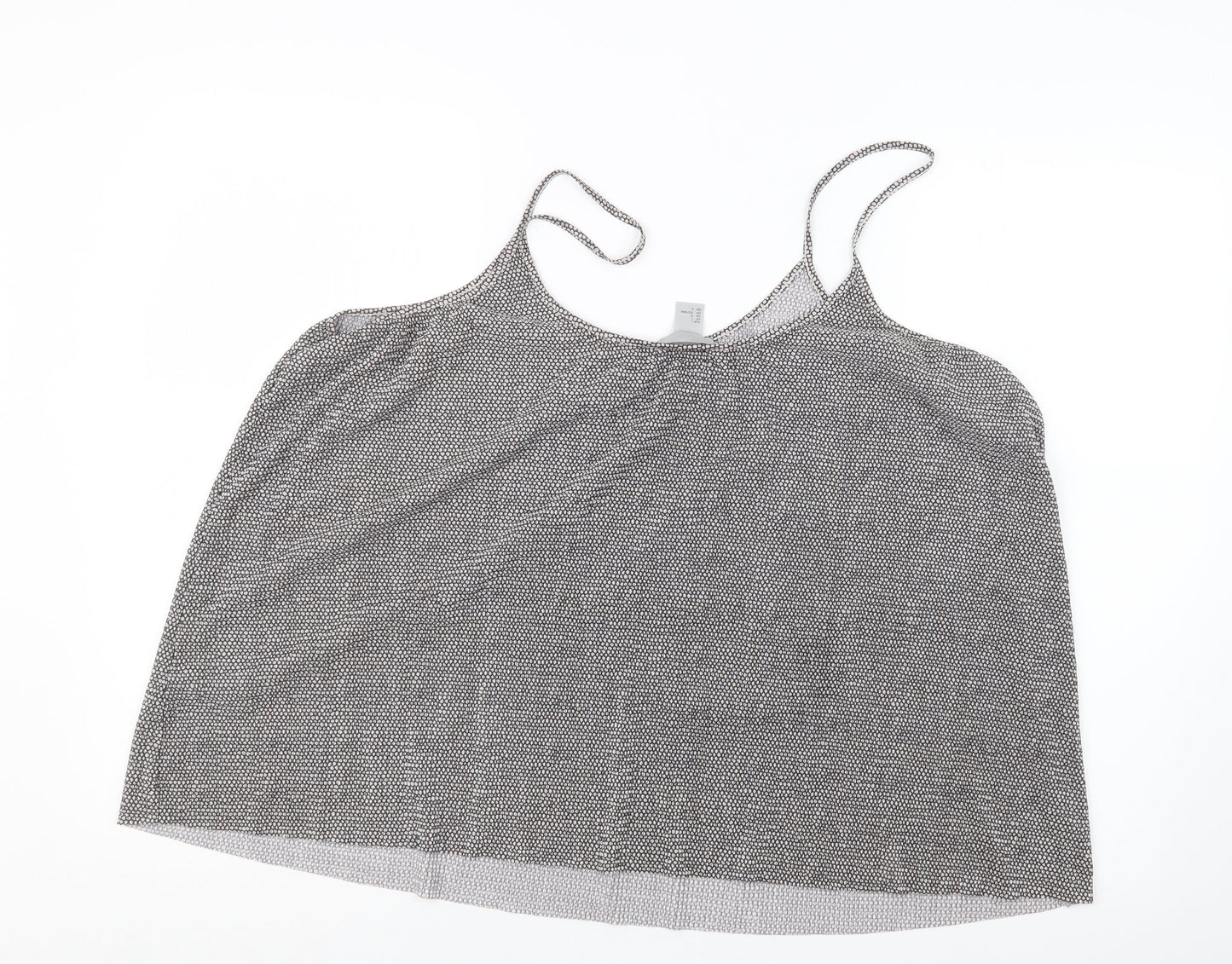 Womens UK Size L H&M Black Basic Tank