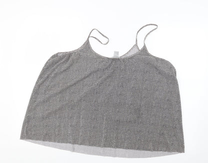 Womens UK Size L H&M Black Basic Tank