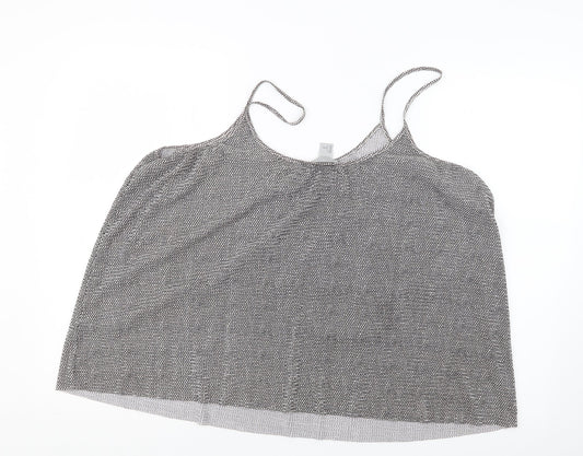Womens UK Size L H&M Black Basic Tank